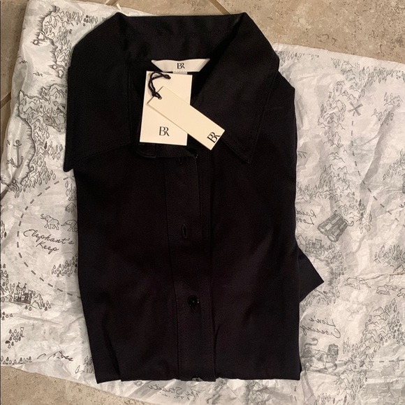 Banana Republic Blue and Black Button Down Shirt - Picture 2 of 3